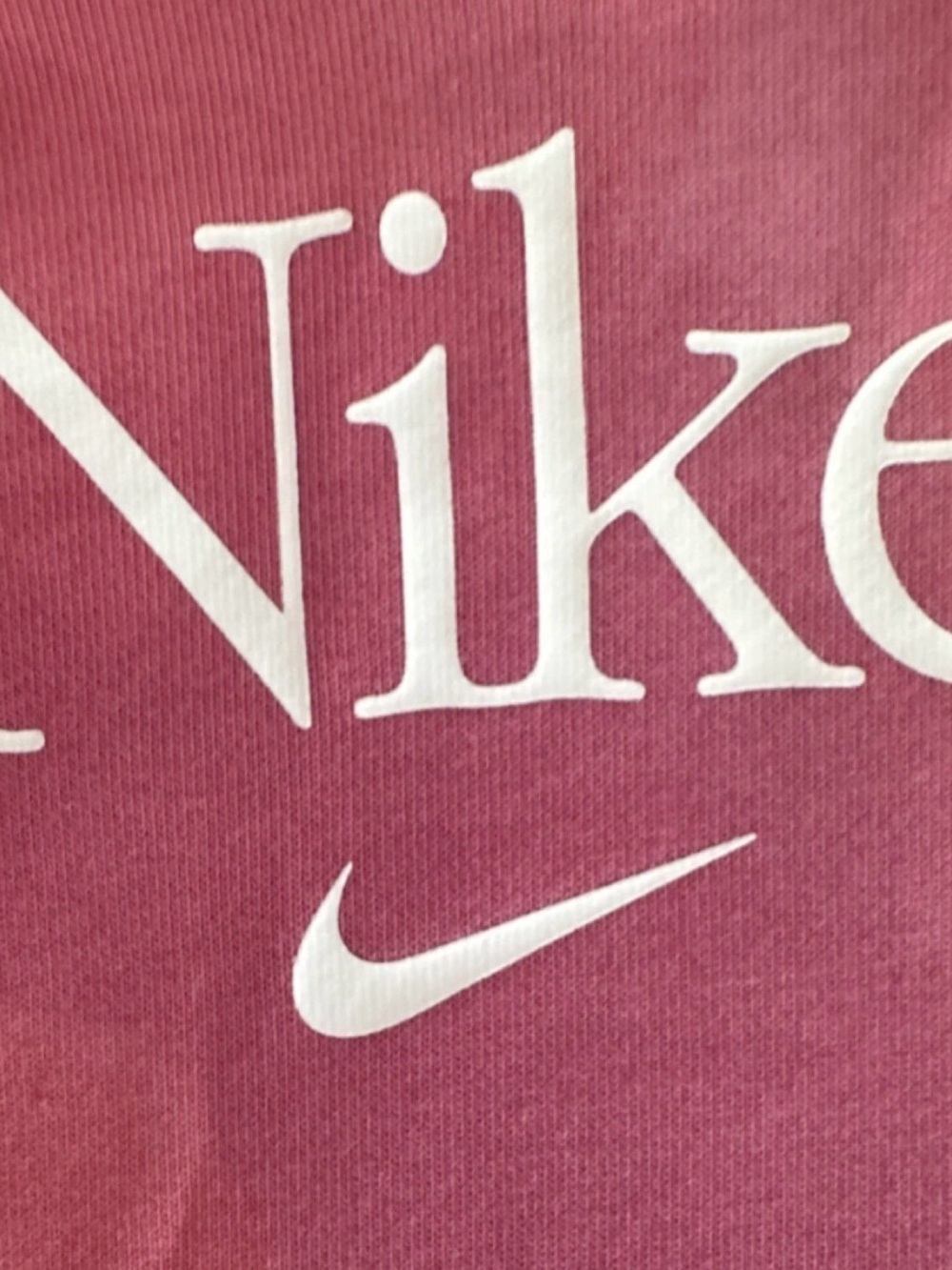 Nike Pink camouflage Kids Hoodie with White Logo - Picture 4 of 6